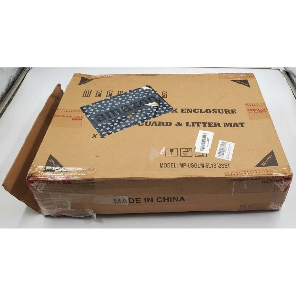 Meexpaws Cat Litter Box Enclosure Splash Guard Extra Large 28L x 21.5W x 18H Inc